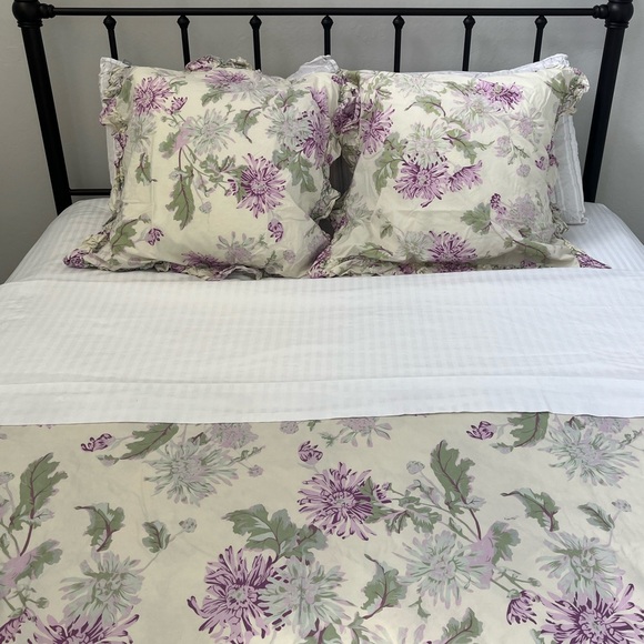 Anthropologie Queen Duvet & Euro Shams - Picture 3 of 10